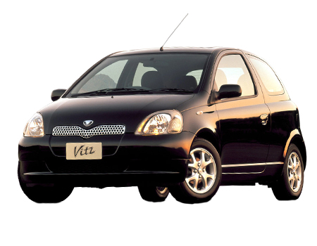 EVA автоковрики для Toyota Vitz I (XP10) 1999-2001 2WD 3дв. Правый руль, дорестайл — toyota-vitz-xp10-dorest-3d